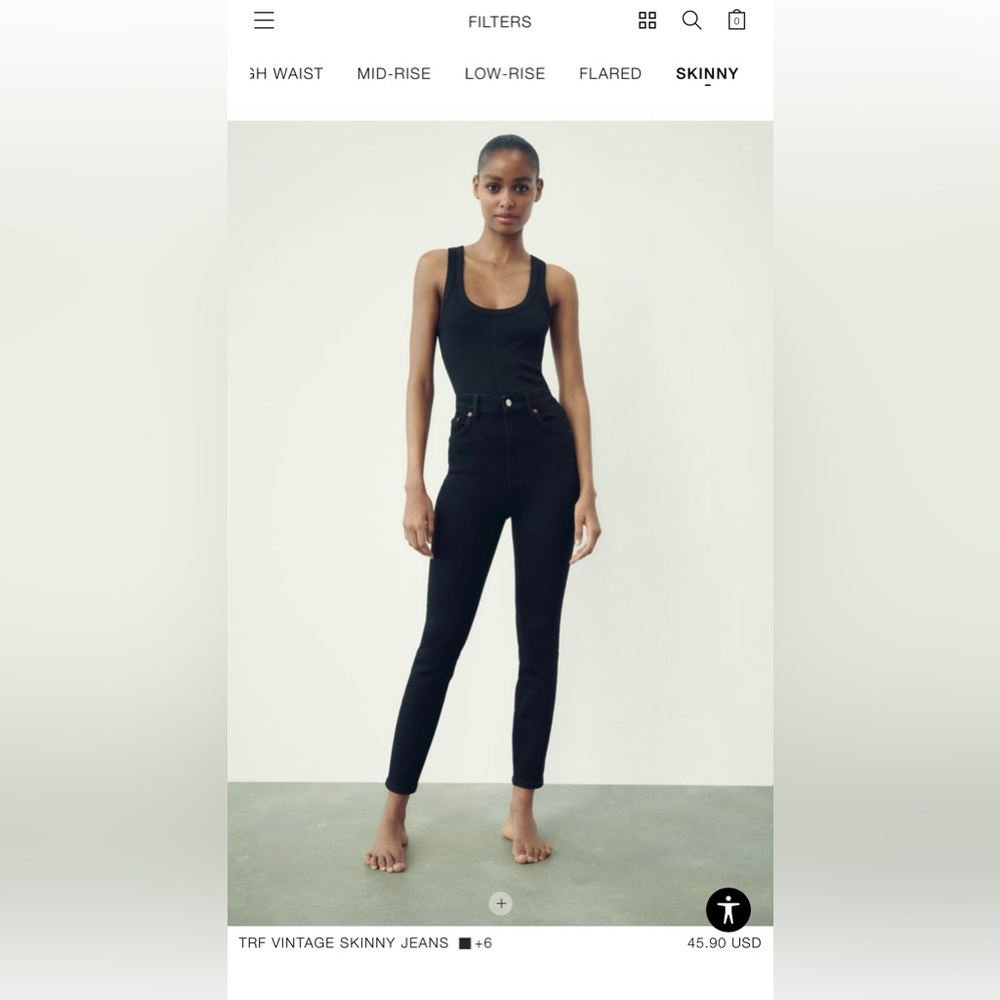 Zara skinny jeans